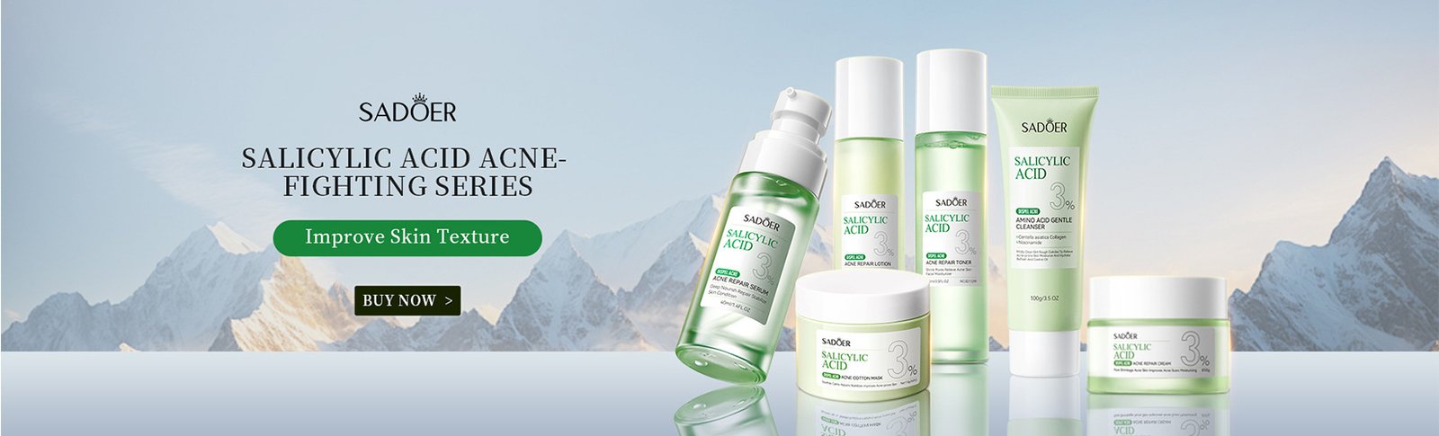 SADOER Salicylic Acid Acne-Fighting Series for improving skin texture