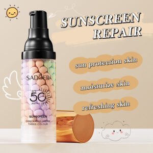 sadoer spf50 pa plus plus sunscreen concealer cream three colour – sun protection moisturize refreshing