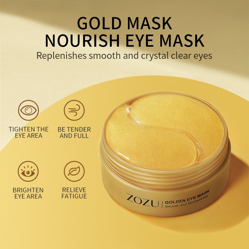 gold nourish eye mask – tightens eye area, brightens, relieves fatigue