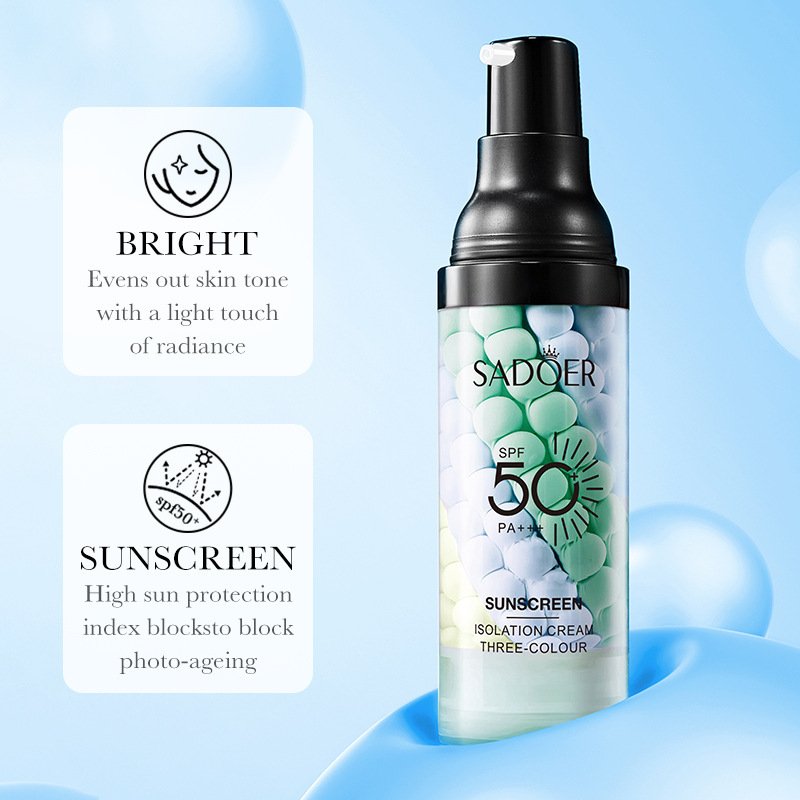 bright sunscreen cream evens skin tone blocks photo ageing spf50 pa plus plus
