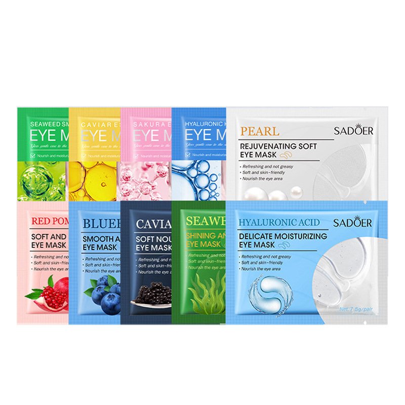 SADOER Shining & Smoothing Eye Mask – Hydrating Pads for Tired Eyes