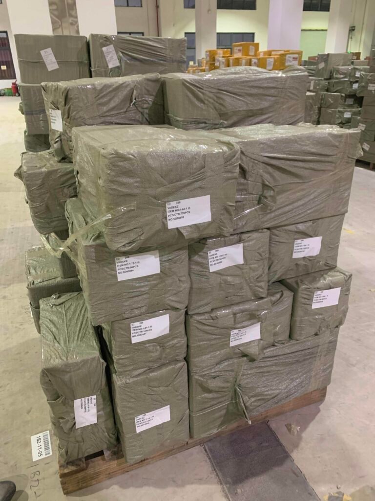 Cosmetics B2B bulk orders secure pallet wrapping by Lehuo Technology