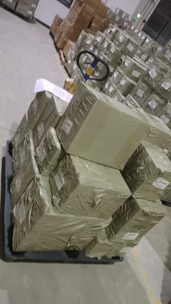 Cosmetics B2B bulk orders secure pallet wrapping by Lehuo Technology