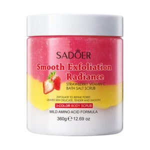 SADOER Gentle Exfoliating Body Scrub 360g with Vitamin C, Niacinamide & Amino Acids - Private Label Customization Available