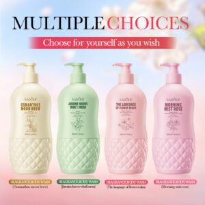 SADOER Luxury Fragrance Body Wash Series (NO.SD16878 / SD16861 / SD16847 / SD16854) - 520ml Floral Scented Shower Gel Wholesale & OEM