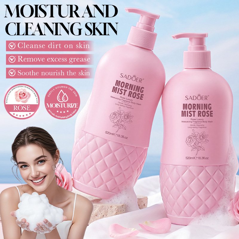 SADOER Luxury Fragrance Body Wash Series (NO.SD16878 / SD16861 / SD16847 / SD16854) - 520ml Floral Scented Shower Gel Wholesale & OEM - Image 3