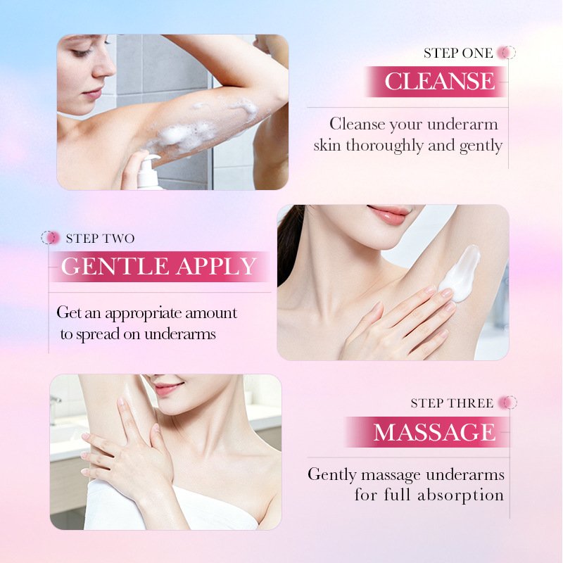 SADOER Peach Kojic Acid Underarm Whitening Cream (NO.SD15758) - 60g 7-Day Brightening & Dark Spot Correcting Cream Wholesale / OEM Private Label - Image 4
