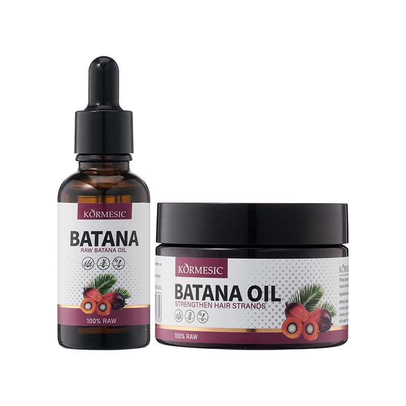 KORMESIC Batana Oil Hair Care Set 100% Raw Batana Oil Strengthens Hair Promotes Hair Growth Deep Nourishing Hair Mask for Dry Damaged Hair Smooth Shiny OEM ODM Private Label Wholesale - Image 4