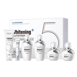 SADOER Glutathione 5-Layer Whitening Skincare Set 6-Piece Wholesale NO.SD05827 | Private Label Brightening Facial Care Gift Box Set