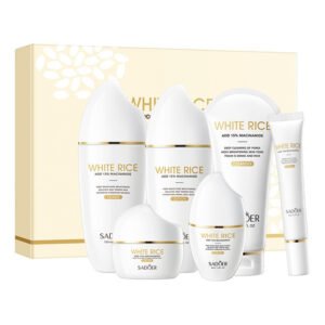 SADOER White Rice Niacinamide Brightening Skincare Set NO.SD14802 | 6-Piece Facial Care Kit Wholesale
