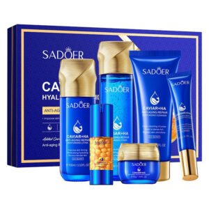 SADOER Caviar Hyaluronic Acid Anti-Aging Repair Skincare Set NO.SD19356 | 6-Piece Facial Care Kit Wholesale
