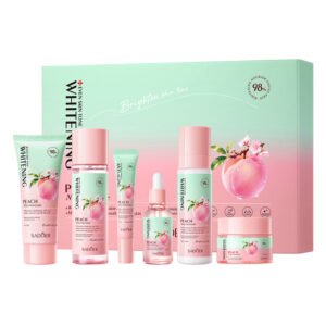 SADOER Peach Niacinamide Whitening Rejuvenating Nourish 6-Piece Skincare Set (NO.SD09849) | Facial Care Gift Box Wholesale & Custom Private Label OEM/ODM