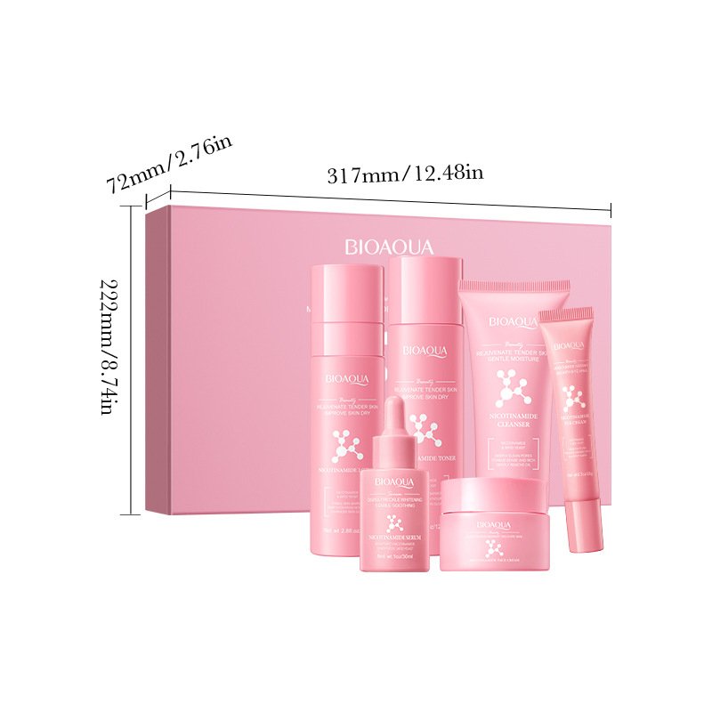 BIOAQUA Nicotinamide Moisturizing 6-Piece Skincare Set (NO.BQY50564) | Brightening & Hydrating Facial Care Kit OEM/ODM - Image 5