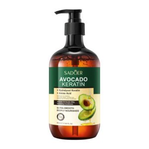 SADOER 500ml Avocado Oil Keratin Hair Conditioner (NO.SD15352) - Deep Repair & Anti-Frizz Conditioner for Dry & Coarse Hair | Private Label & OEM Wholesale