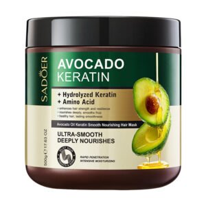SADOER Avocado Keratin Smooth Nourishing Hair Mask (NO.SD15376) - 500g Deep Conditioning & Frizz Control Wholesale / OEM Private Label