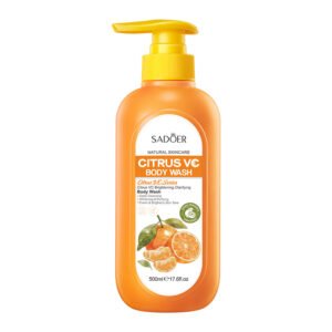 SADOER Citrus VC Brightening Clarifying Body Wash (NO.SD13433) - 500ml Deep Cleansing & Whitening Body Care Wholesale / OEM Private Label
