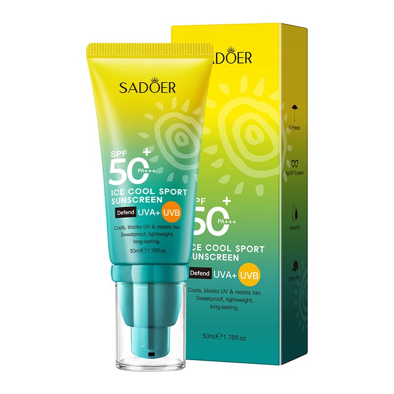 SADOER High Protection Sunscreen SPF50+ PA+++ Series (NO.SD38719 / SD38702) - 50ml Ice Cool Sport & Total Shield UV Protection Wholesale / OEM Private Label - Image 5