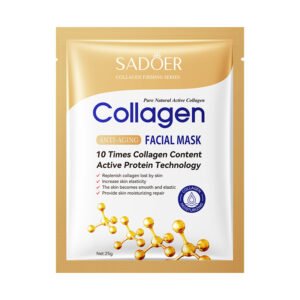 SADOER Collagen Anti-Aging Facial Mask 10 Times Collagen Content Active Protein Technology Firming Hydrating Sheet Mask 25g