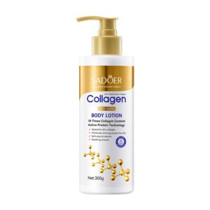 SADOER Collagen Anti-Aging Body Lotion 10 Times Collagen Content Active Protein Technology Firming Hydrating Moisturizing Body Milk 300g
