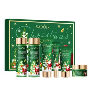 SADOER Avocado Vitamin E & Pomegranate Niacinamide Skincare Sets (NO.SD85122 / NO.SD85139) | Christmas Gift Box Moisturizing & Brightening Facial Care Kit OEM/ODM