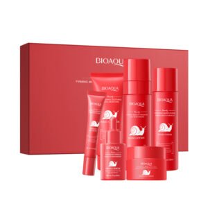 BIOAQUA Snail Secretion & Collagen Anti-Wrinkle 6-Piece Skincare Set (NO.BQY50342) | Firming & Hydrating Facial Care Kit OEM/ODM