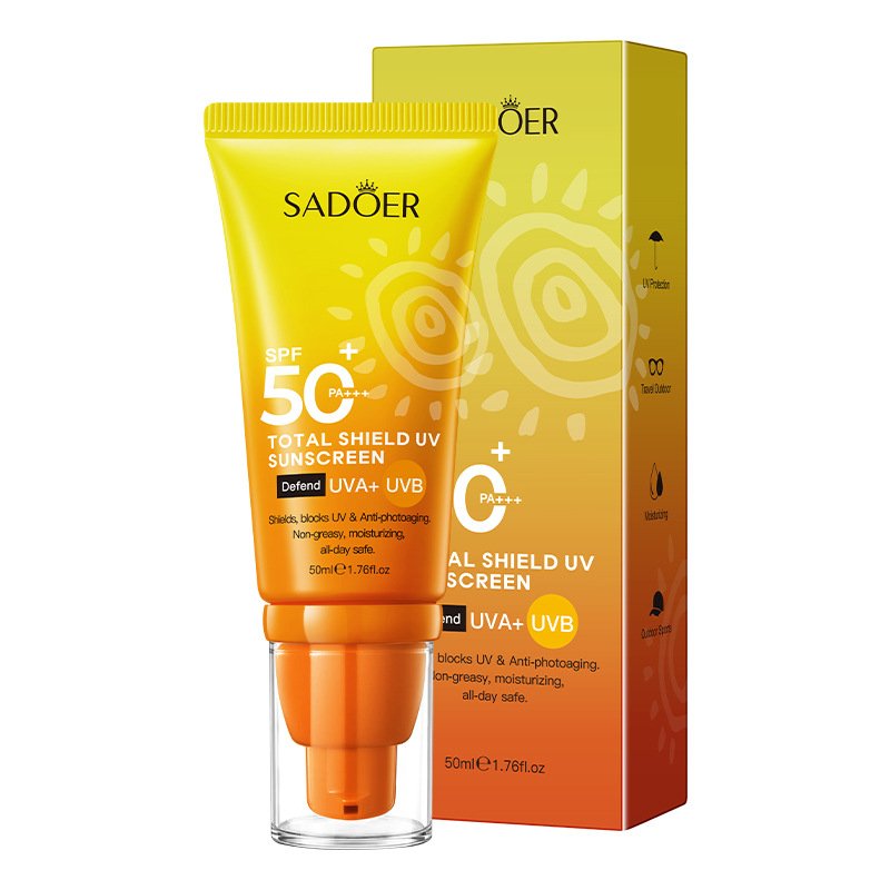 SADOER High Protection Sunscreen SPF50+ PA+++ Series (NO.SD38719 / SD38702) - 50ml Ice Cool Sport & Total Shield UV Protection Wholesale / OEM Private Label - Image 6
