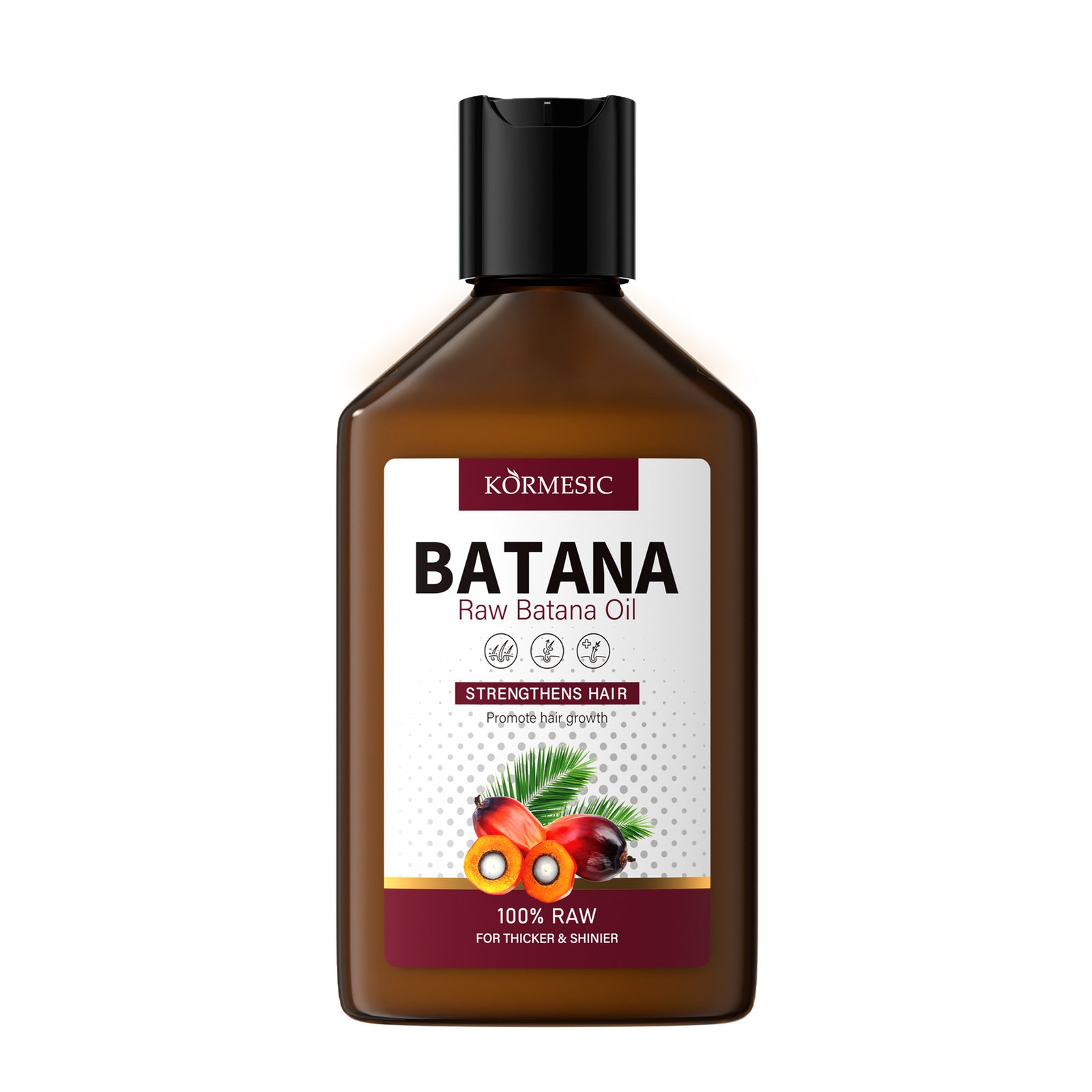 KORMESIC Batana Oil Hair Care Set 100% Raw Batana Oil Strengthens Hair Promotes Hair Growth Deep Nourishing Hair Mask for Dry Damaged Hair Smooth Shiny OEM ODM Private Label Wholesale - Image 7