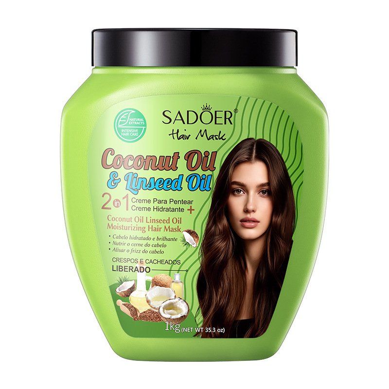 SADOER Hair Mask Repair Moisturizing Nourishing Cactus Garlic Passion Fruit Banana Coconut Oil Linseed Oil Boosts Elasticity Resilience Strengthening Hair Care 2016 Creme Para Porteira OEM ODM Private Label Wholesale - Image 7