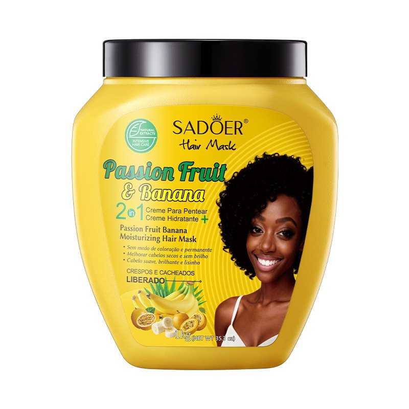 SADOER Hair Mask Repair Moisturizing Nourishing Cactus Garlic Passion Fruit Banana Coconut Oil Linseed Oil Boosts Elasticity Resilience Strengthening Hair Care 2016 Creme Para Porteira OEM ODM Private Label Wholesale - Image 8